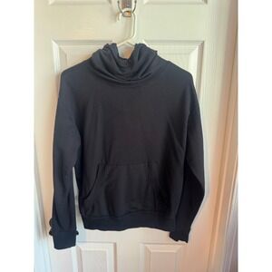 Zella Women's Black Cowl Neck Hoodie Pullover Size Small Athleisure Sweatshirt